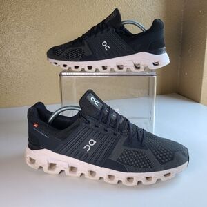 On Cloudswift Running Shoes Black, Men size 12